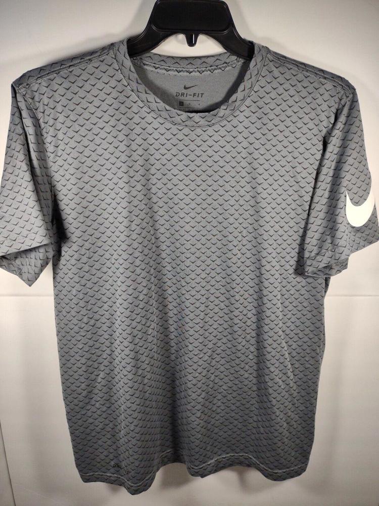 Nike Dri-Fit Men's Size Large Gray Shirt Activewear EUC